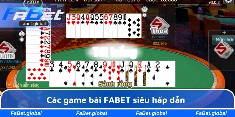 Các hình thức chơi bài nổi bật tại FABET