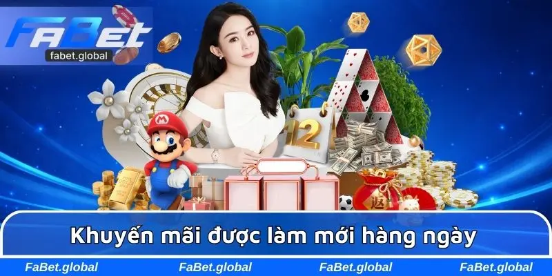 Khuyến mãi được làm mới hàng ngày